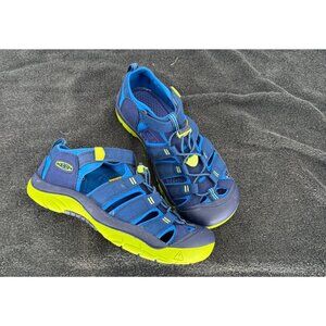 Keen Womens Newport H2 Sandals Blue & Neon Green Waterproof Athletic Shoes